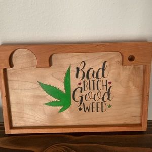 Handcrafted rolling tray